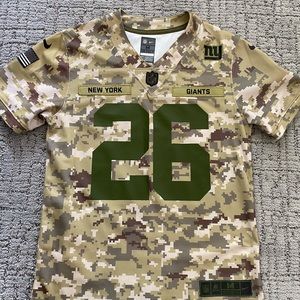 NY Giants Camo Barkley Jersey